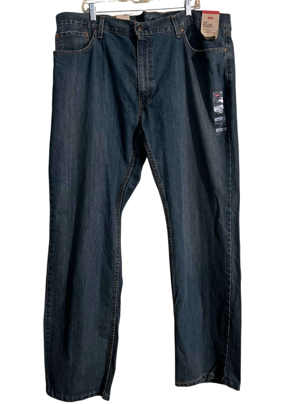 Levi's 559 Jeans Men's 42/32 Medium Wash Indigo Straight-Leg Relaxed Fit